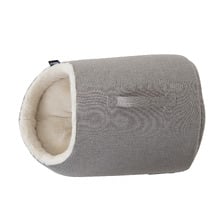 Linen Look Hooded Cat Bed
